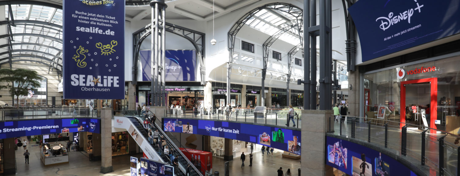 Bring Deine Werbung in unsere Shopping Destinationen