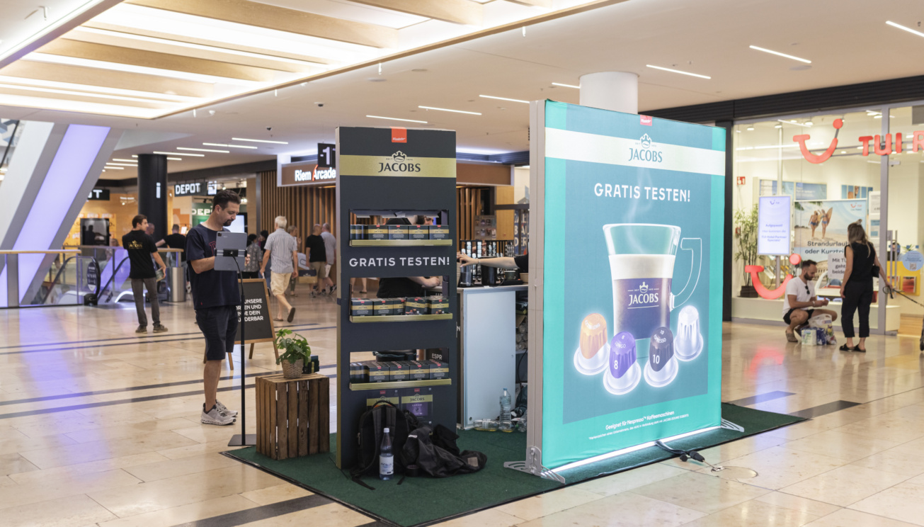 Koffein-Kick mit JACOBS in den Riem Arcaden